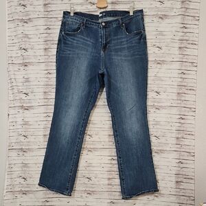 Old Navy Women's Boot Cut Jeans in Deep Blue